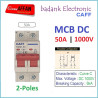 CAFF MCB DC 2P 1000V C50 50A Circuit Breaker Solar PV Panel Surya PLTS